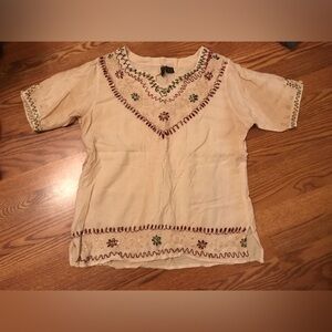 Vintage embroidered top